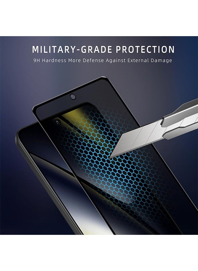 قطعتان من واقي الشاشة الخاص بهاتف Xiaomi Poco F6 5G، غطاء حماية للشاشة الخاصة بحماية 9H، مقاوم للخدش ومضاد للتجسس، مصنوع من الزجاج المقوى - Image 4